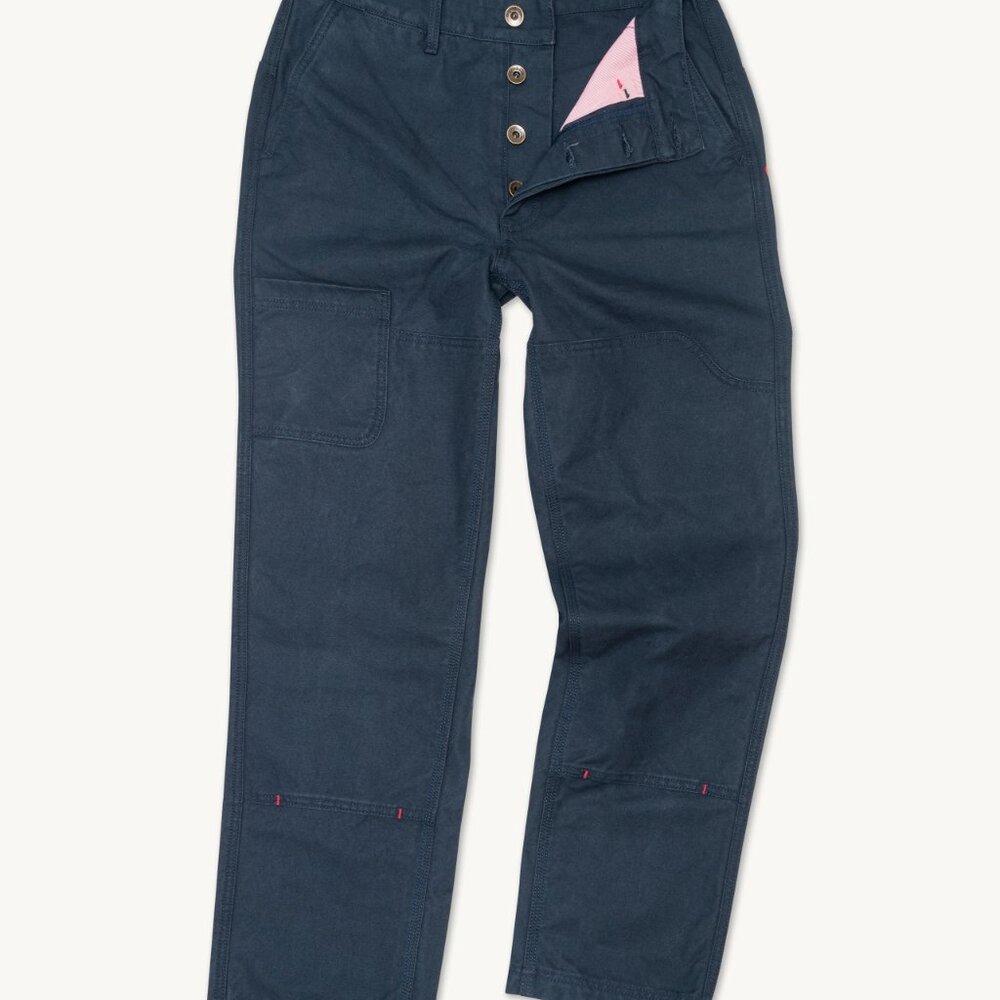 Imperfects – Navy Shipyard Canvas Courier Pants (32in)